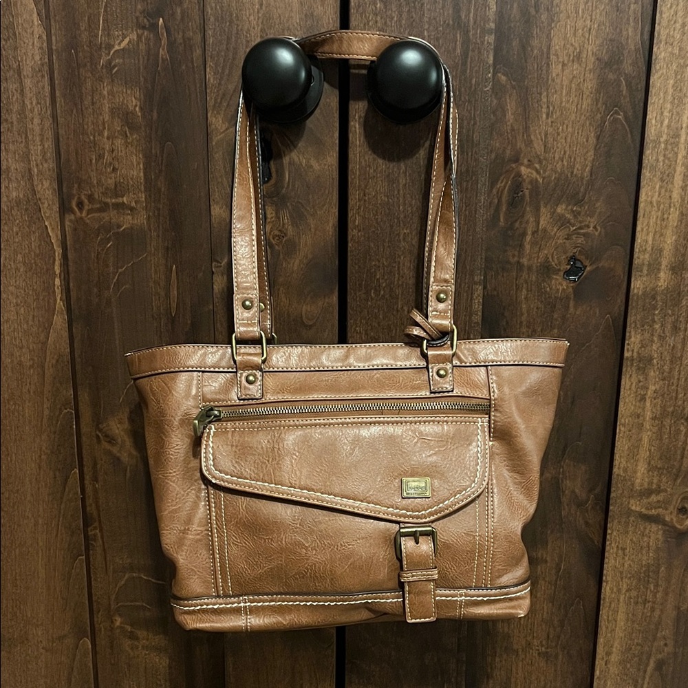 B.O.C Brown Leather Tote Bag